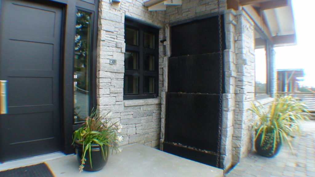 pondless water wall outdoor stone
