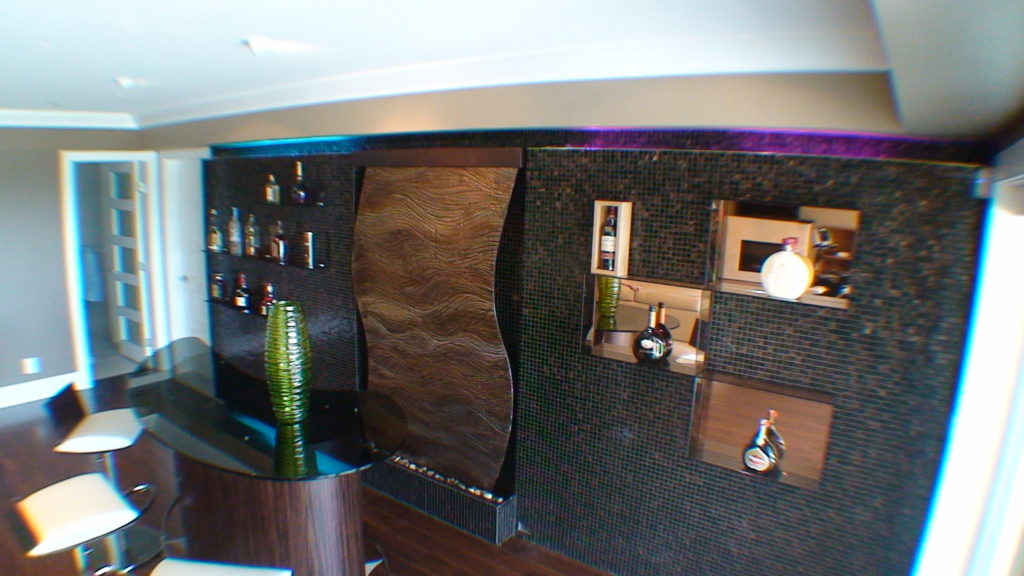 wavy waterfall indoor for salon bar nightclub hotel restaurant or lobby areas